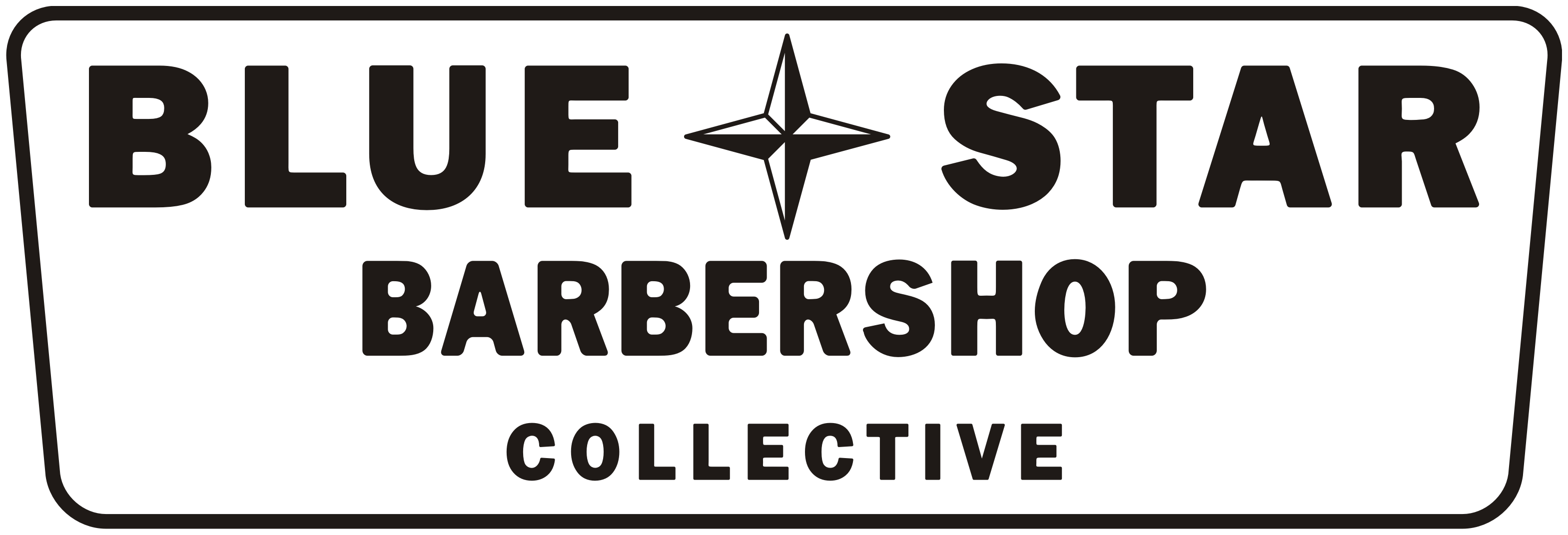 Blue Star Barbershop Logo